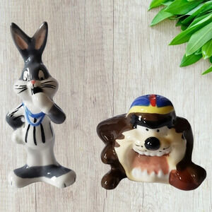 Vintage Looney Tunes Taz and Bugs Bunny Salt and Pepper Shakers